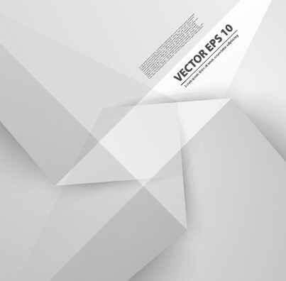 White origami background modern vector 02  