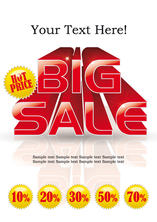 Cover of Big Sale publicize page vector 03  