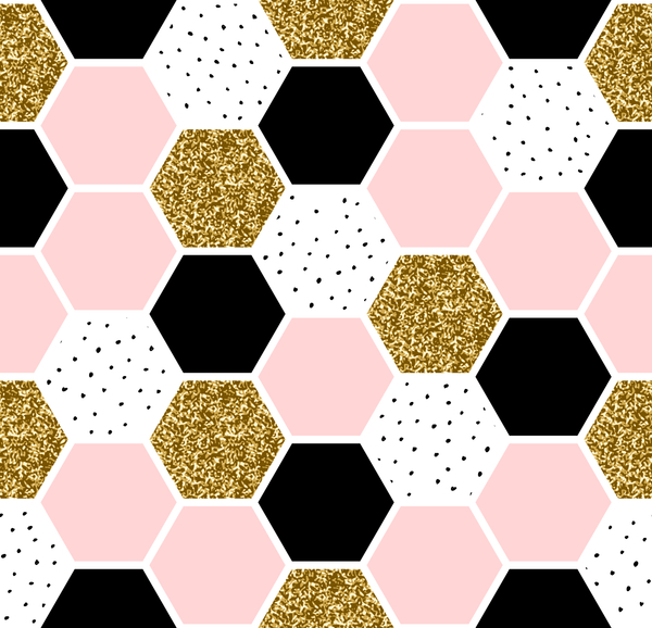 Hexagon mönster sömlös vektor som 01  