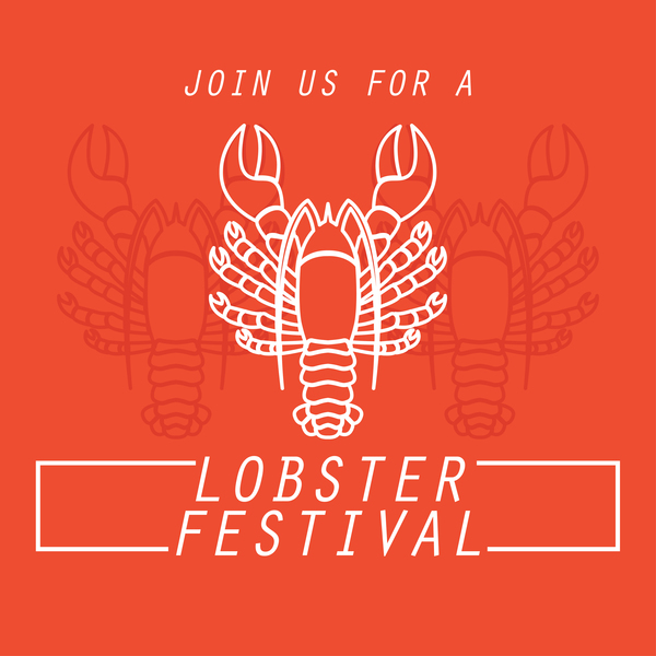 lobster frstivtal poster retro vectors 06  