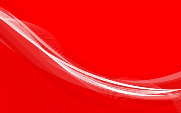Abstract red background with wave vector illustration  