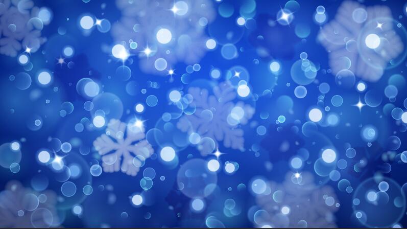 Bellissimo fiocco di neve con sfondo blu vettore 02  