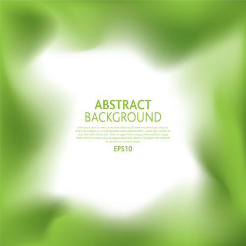 Blurs abstract green background vector  