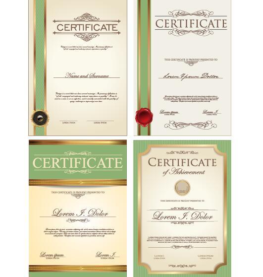 Certificate template vector kits 03  