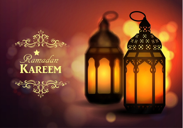 Kreative Ramadan Jareem dunkle Farbe Hintergrund Vektor 11  