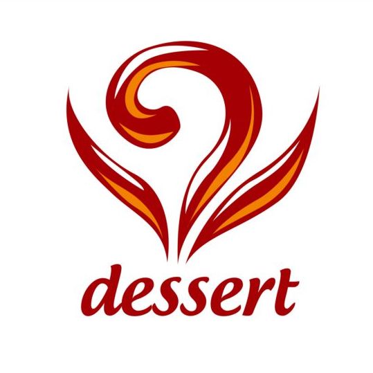 Dessert e dolci logo vettoriale  