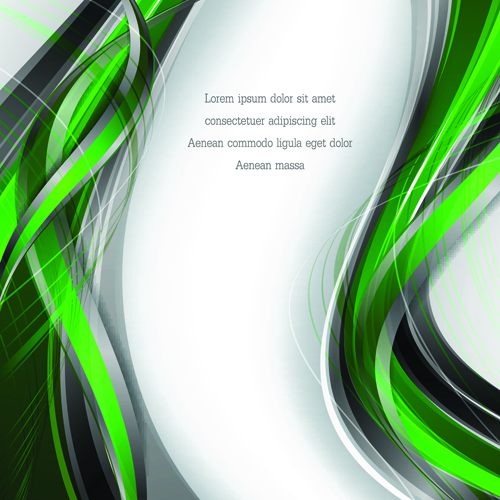 Dynamic lines colored wavy background art vector 06  