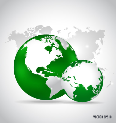 Earth and world map vector design 07  
