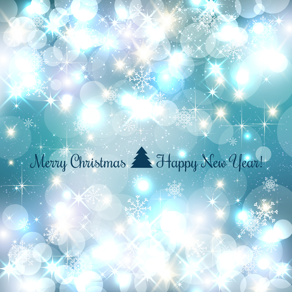Halation christmas with new year background vectors 02  