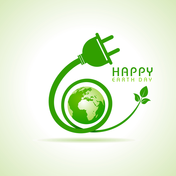 Vecteur de Terre Happy day logo  