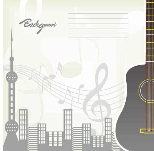 Romantic Music Backgrounds vector  