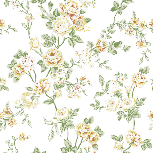 Sofia floral seamless pattern vector  