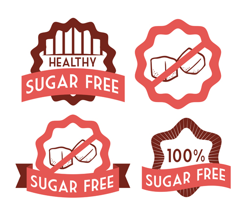 Vector sugar labels design material 05  