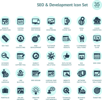 Different Web icons set 02  