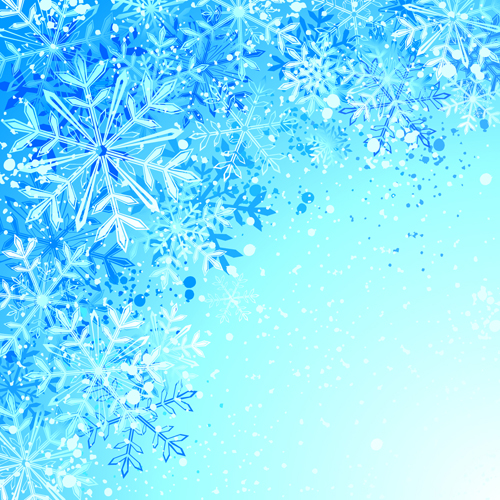 Beautiful winter natural vector backgrounds 07  