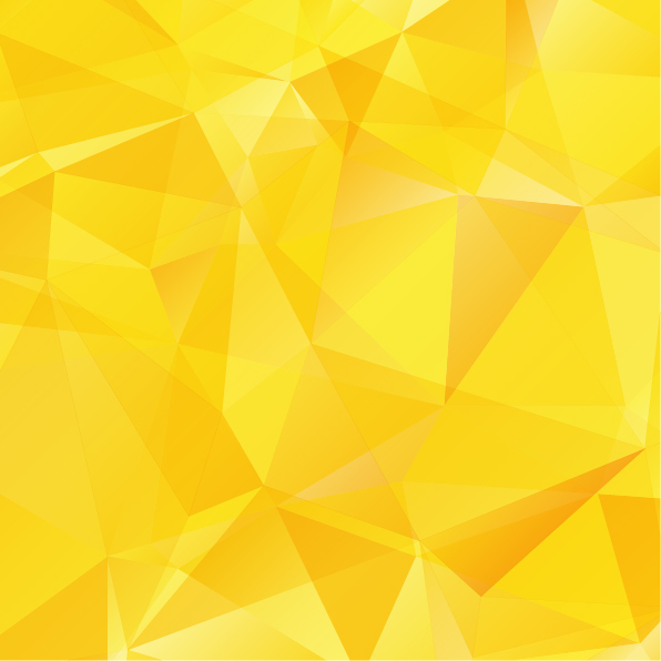 Yellow geometric shapes background vector material  