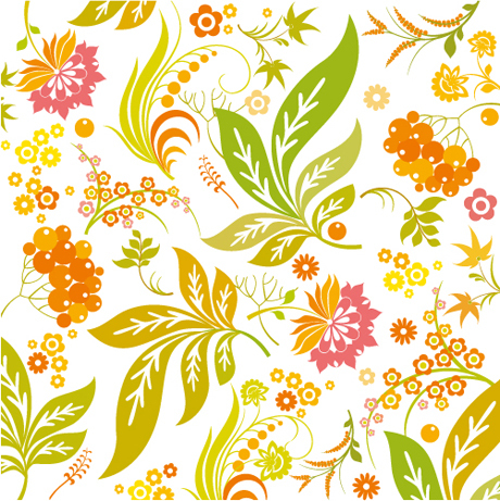 Colorful flowers background Vector  