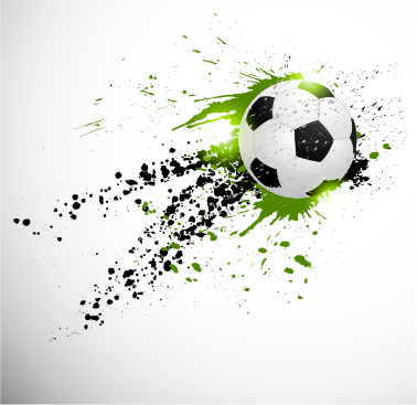 Abstract soccer art background vector 02  