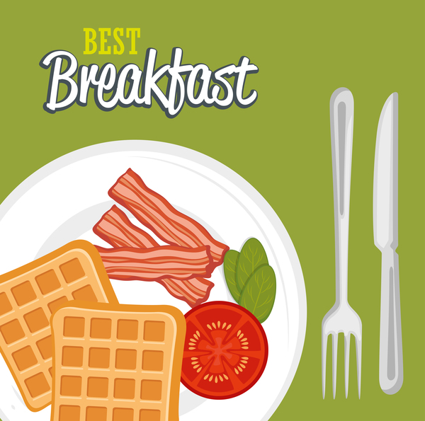 Best breakfast vectors material 01  