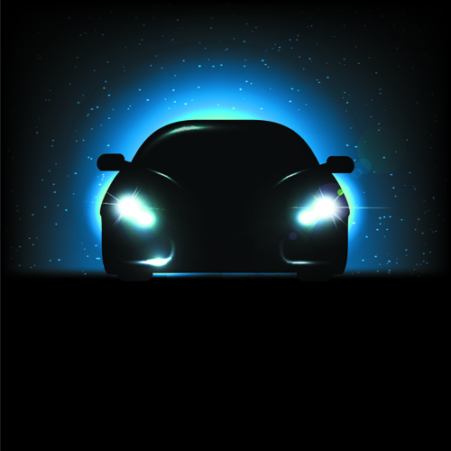 Car Lighting background vector 01  