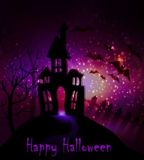 Kreative Halloween-Haunted House-Design-Vektor 06  