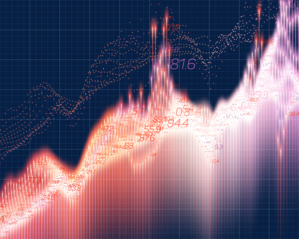 Datenkurve Graphen Vektor Vorlage 14  