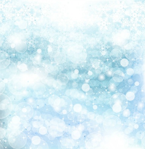 Dream snowflake blurs background vector set  