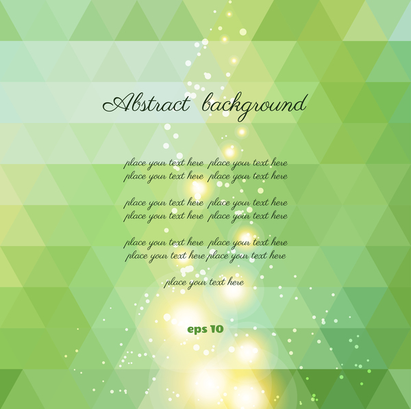 Elegant green abstract background vector 03  