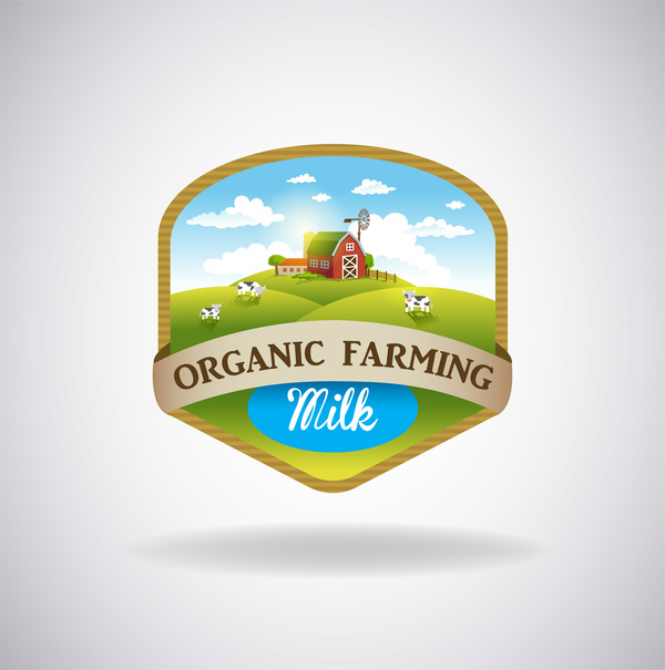Farm natural fresh organic label design vector 08  