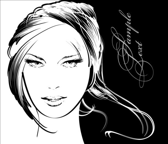 Fashion woman cover design vectors 03  