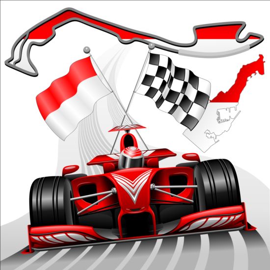 Formule 1 GP achtergrond vector 05  