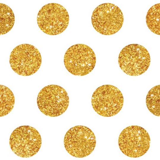 Golden round dots seamless pattern vector 02  