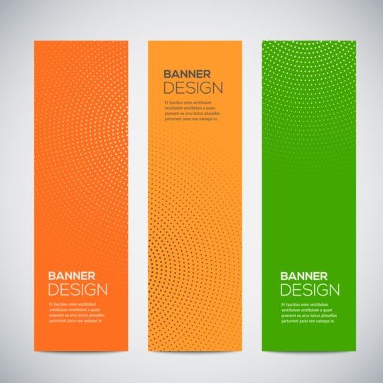 Moderne verticale banners abstract vector 01  