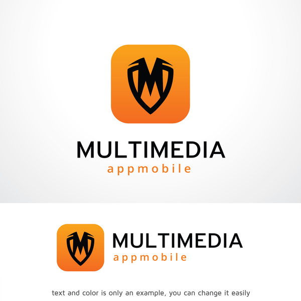 Multimedia logo design vector 01  