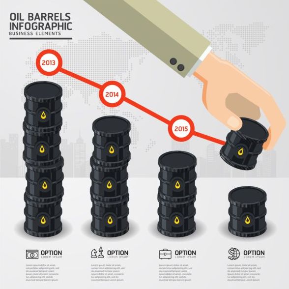 Öl Industrie Vorlage Infografiken Vektor-01  