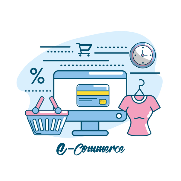 Online shopping business illustration 07  