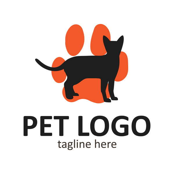 Vecteur de conception créative de logo pour animaux de compagnie 12  