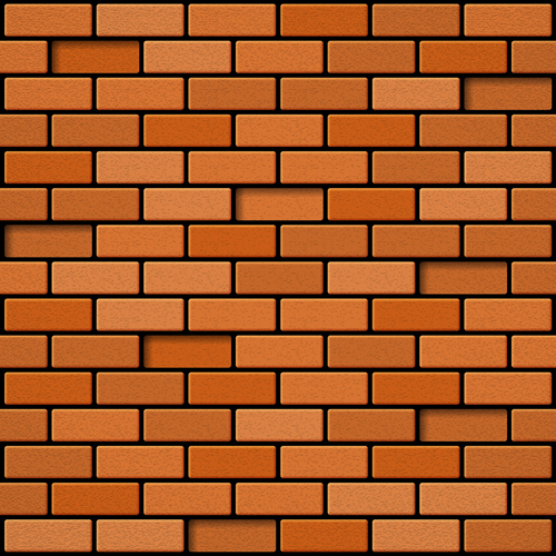 Red brick wall backgrounds vectors 02  
