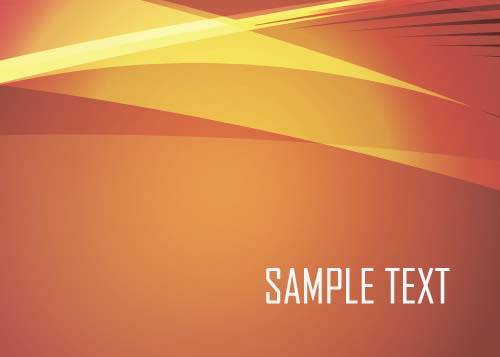 Shining orange abstract background vector 02  