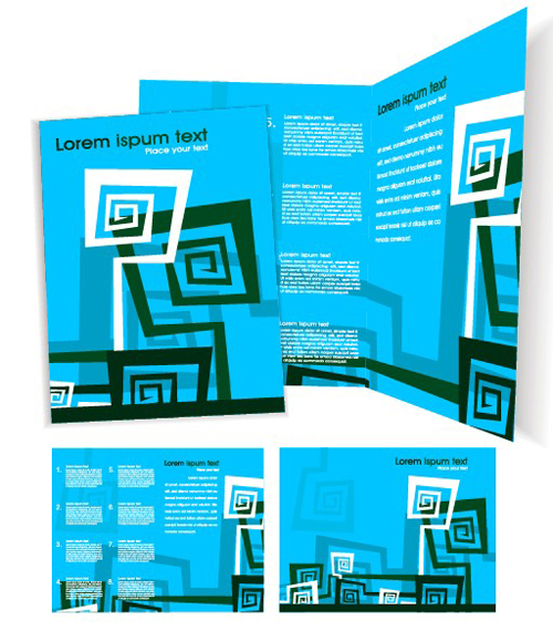 Template cover brochure design vector 01  
