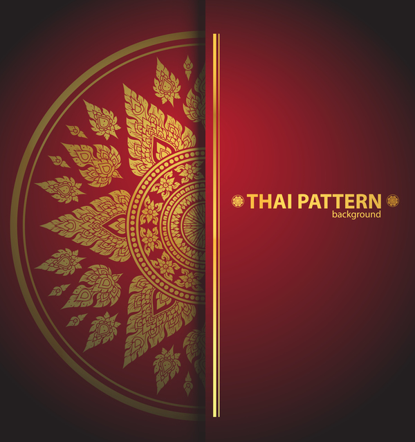 Thaise patroon achtergrond Vector materiaal  