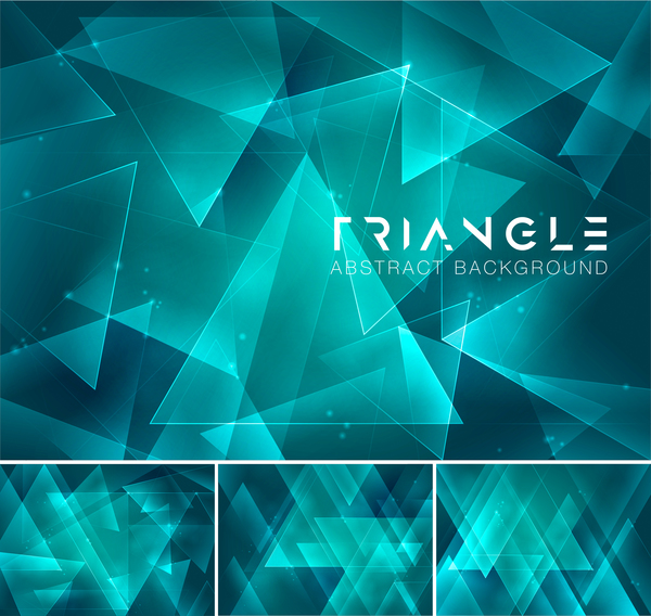Triangle abstract creative background vector 10  