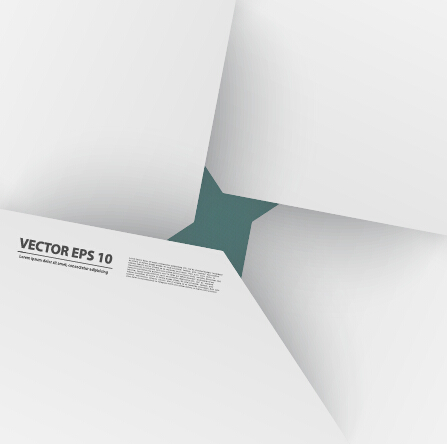 White origami background modern vector 01  