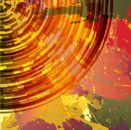 grunge colored background illustration vector 03  