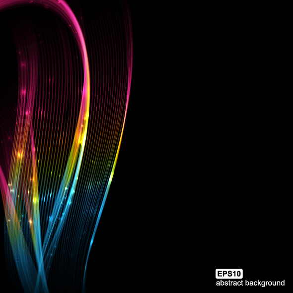 Abstract wave motion background graphics vector 06  