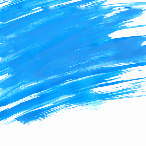 Blue watercolor wet background vector 03  