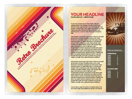 Commonly Business brochure cover design vector 04  