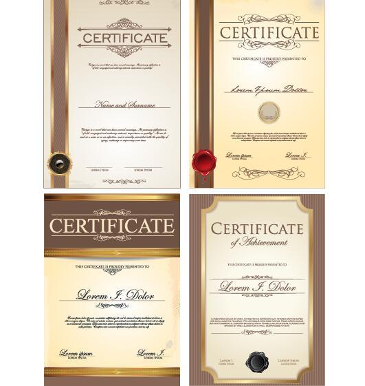 Certificate template vector kits 02  