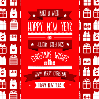 Christmas Wishes background vector 01  