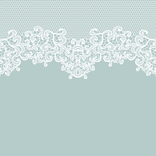Elegant white lace vector background 01  